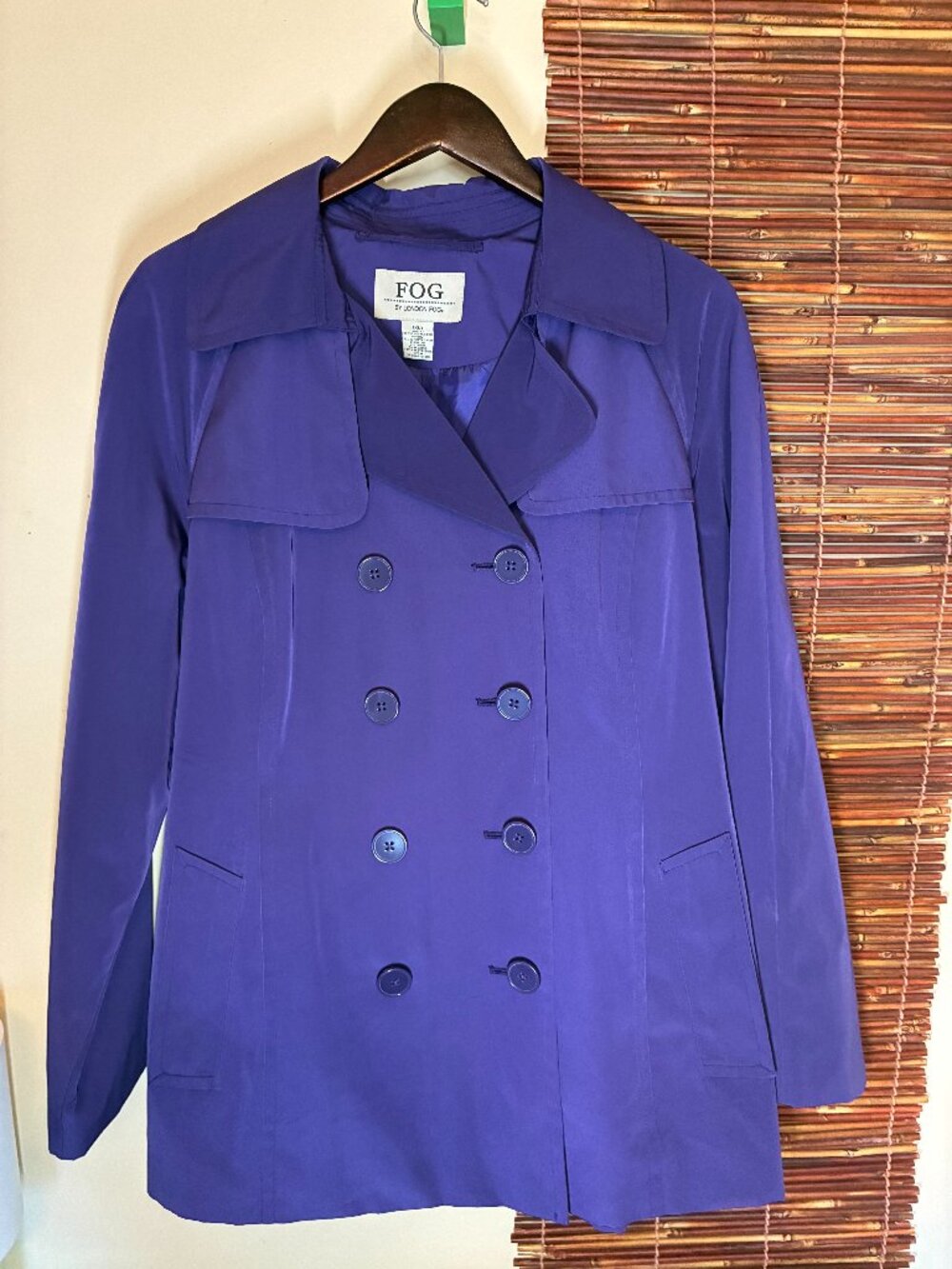 Vintage Purple London Fog Short Trench Coat - Women's XL
